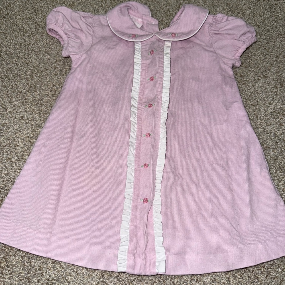 Petite Bebe pink rose Dress size 18 months